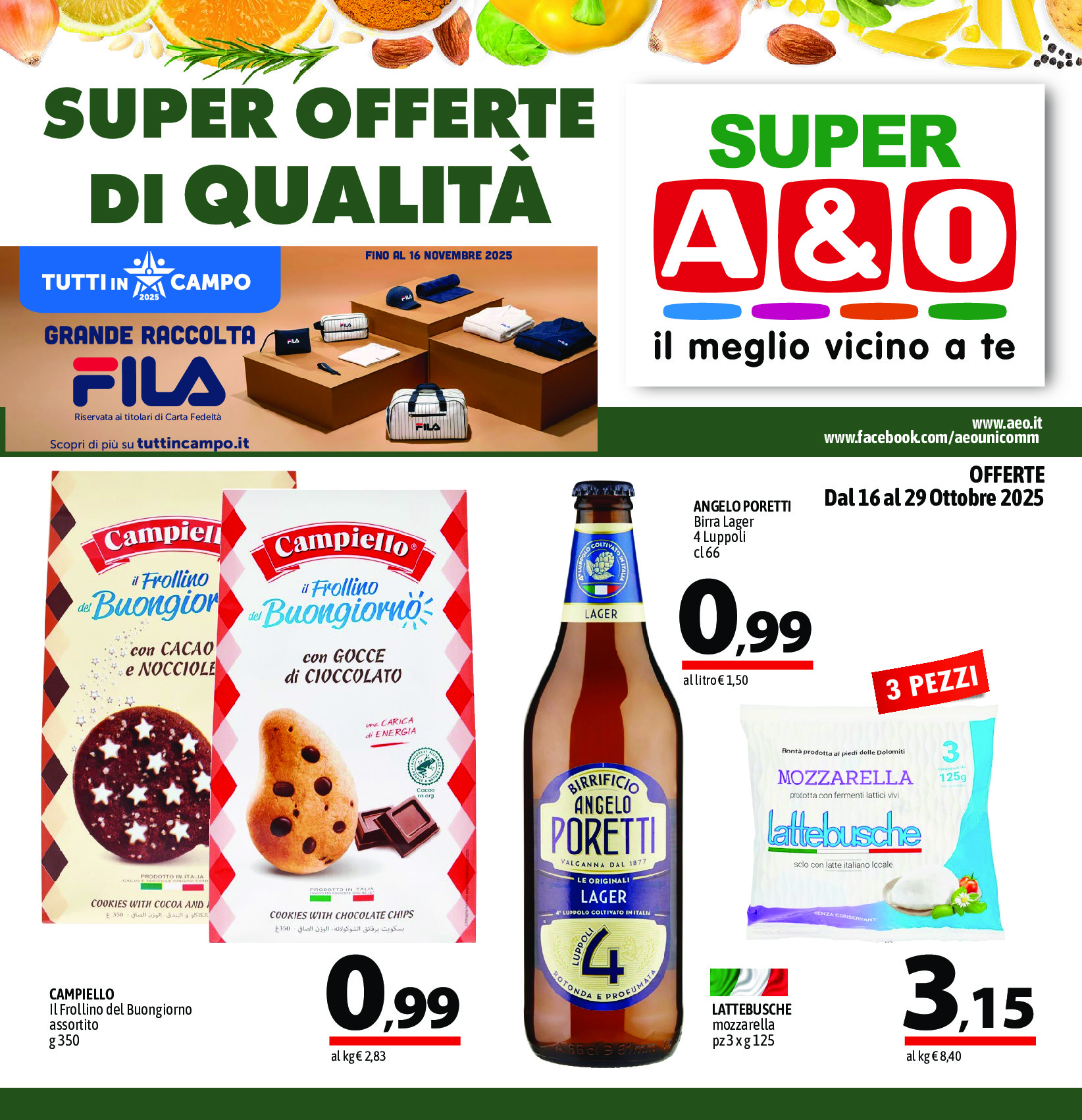 offerte volantino a e o
