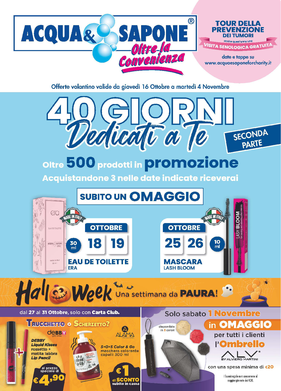 sfoglia volantino ACQUA E SAPONE