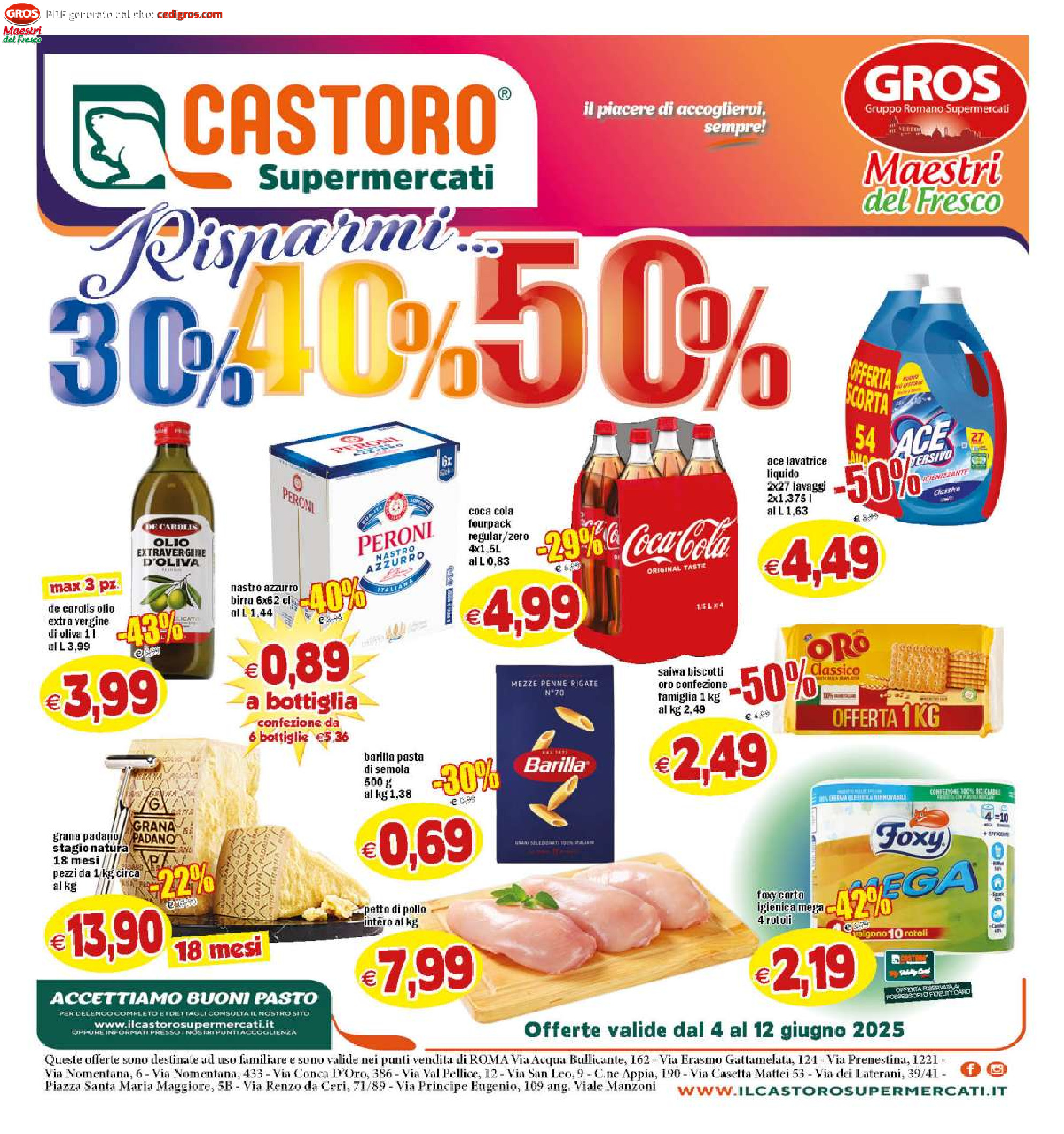 sfoglia volantino IL CASTORO SUPERMERCATI