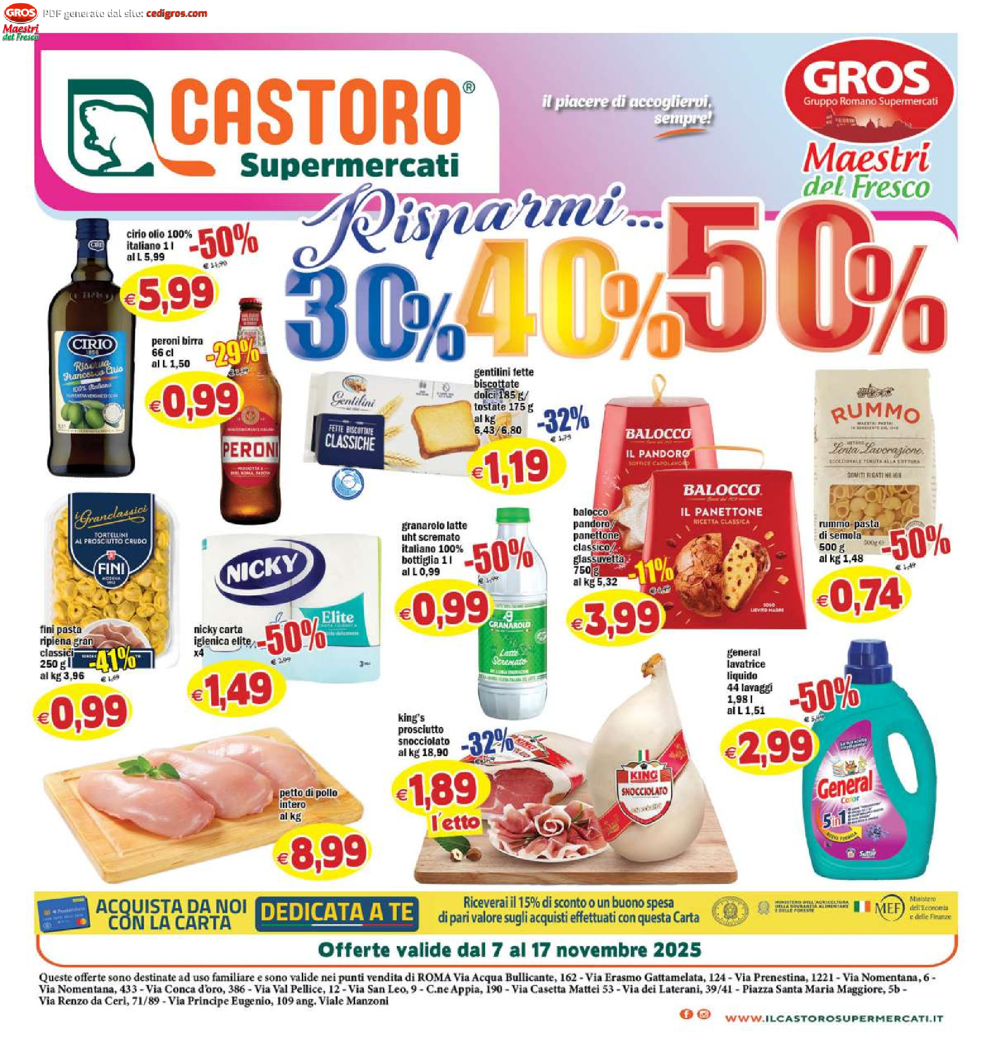 sfoglia volantino IL CASTORO SUPERMERCATI